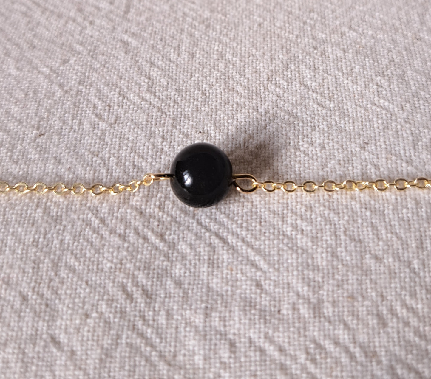 Obsidian stone bracelet, Protection